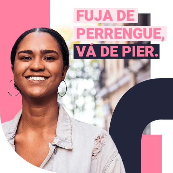 Imagem de um homem e uma melhor sorrindo olhando para um celular